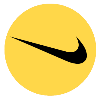 Nike logo.